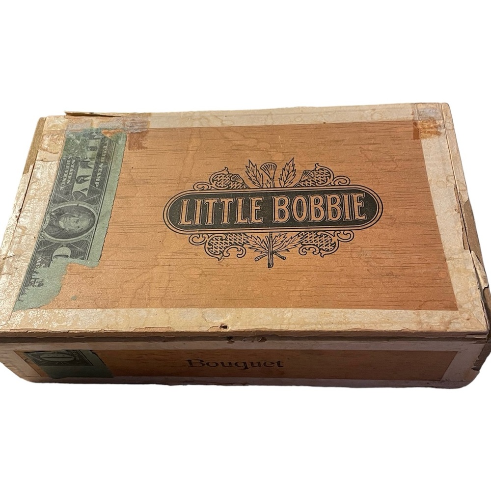 Vintage Little Bobbie Cigar Box NJ factory